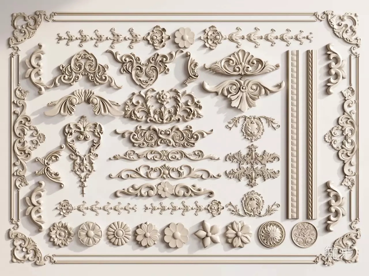 European Style Carving 24 3D model_0