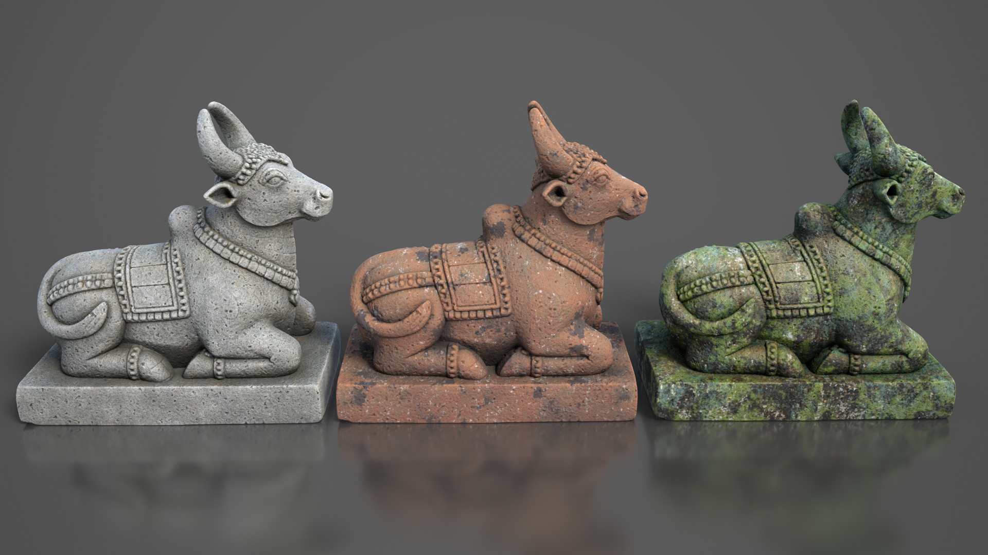 Ancient Khmer Statue11-250523 Low-poly 3D model_3