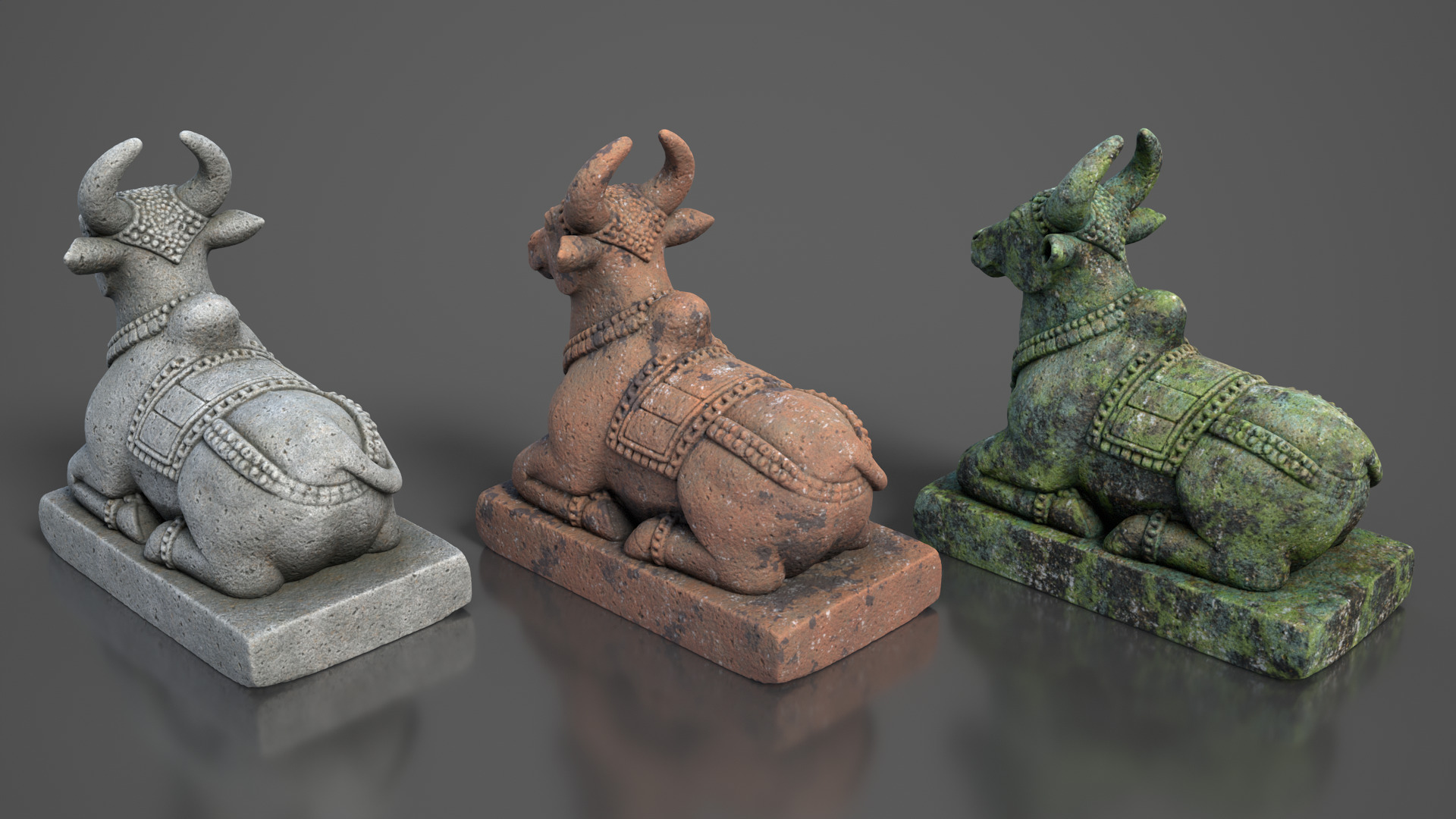 Ancient Khmer Statue11-250523 Low-poly 3D model_7