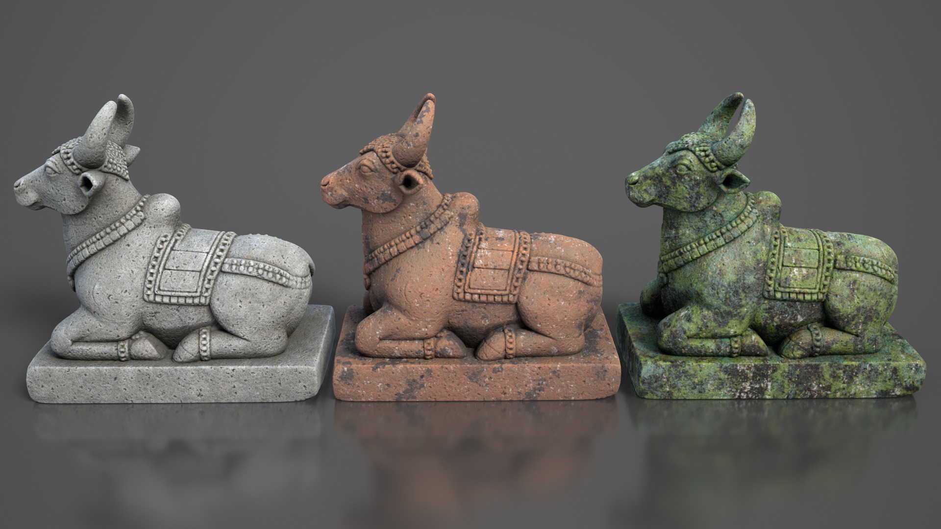 Ancient Khmer Statue11-250523 Low-poly 3D model_8