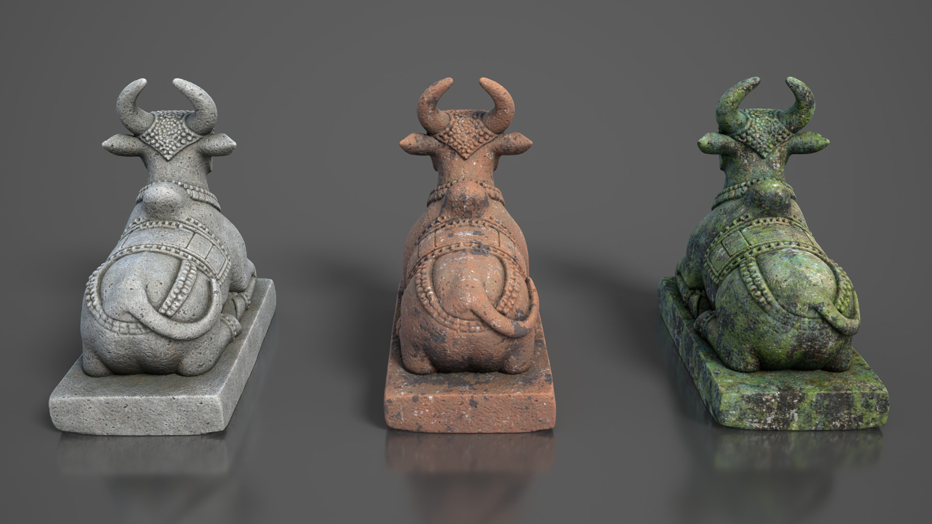 Ancient Khmer Statue11-250523 Low-poly 3D model_6