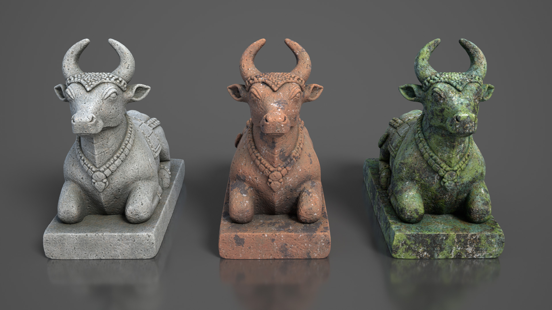 Ancient Khmer Statue11-250523 Low-poly 3D model_1