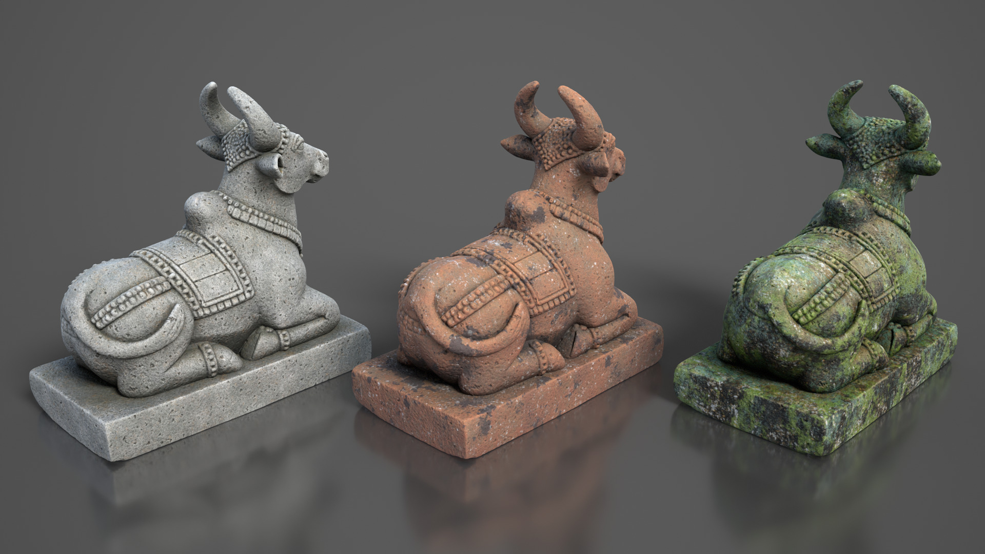 Ancient Khmer Statue11-250523 Low-poly 3D model_4