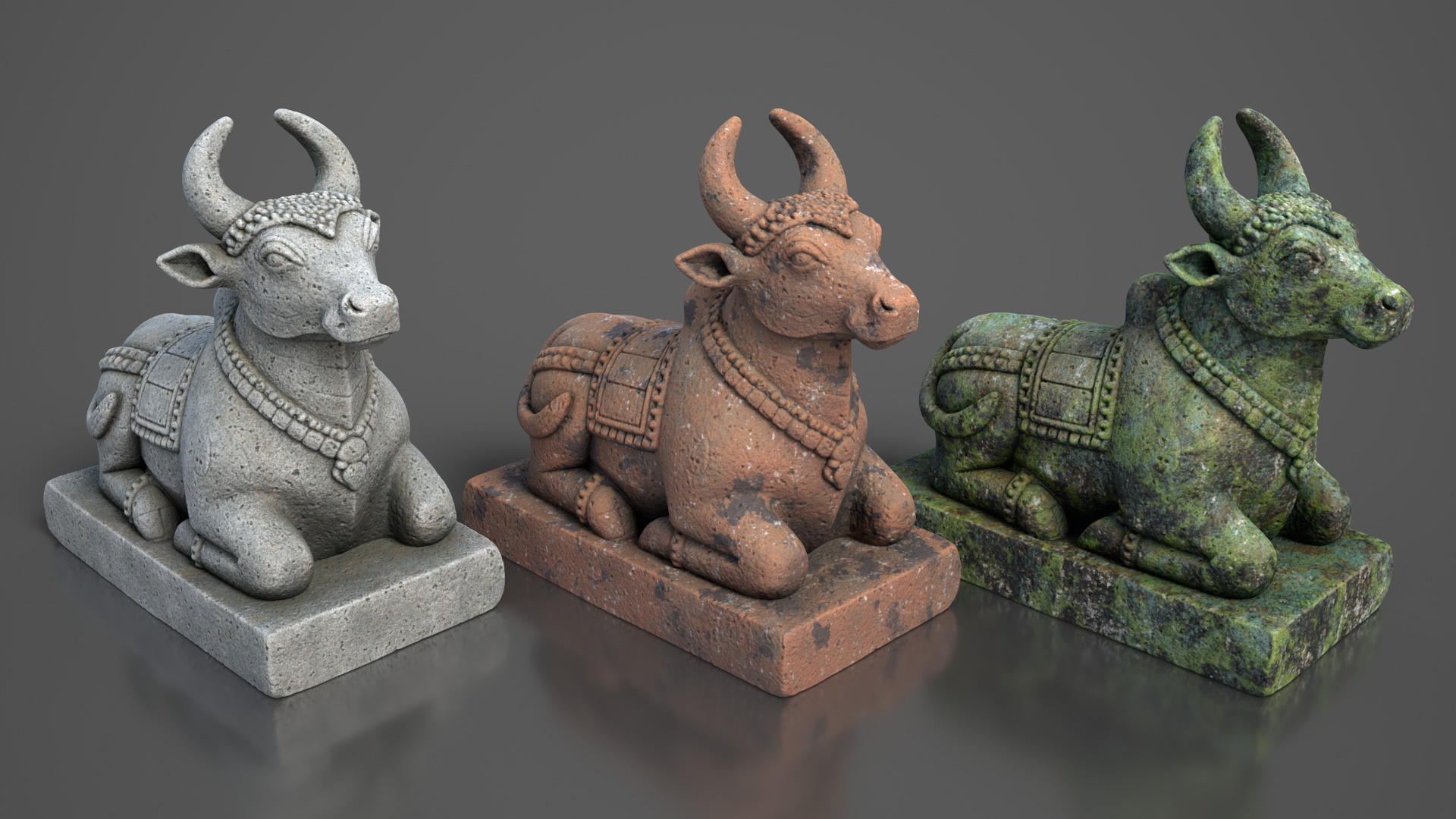 Ancient Khmer Statue11-250523 Low-poly 3D model_2