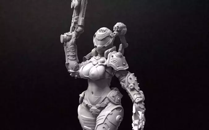 LADY DOOM Souvenire Figure 3D print model
