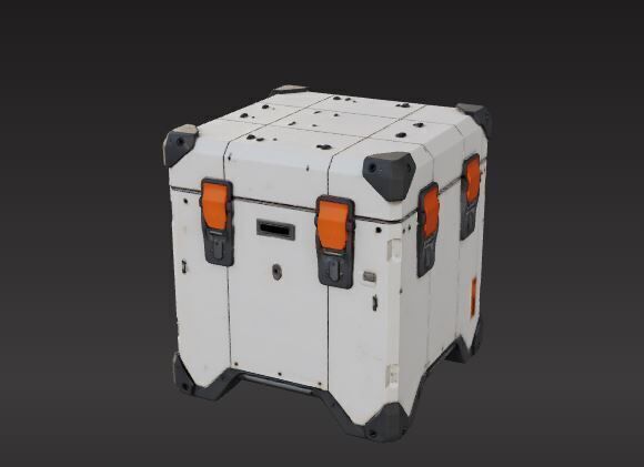 sci-fi box capsule 3D print model_3
