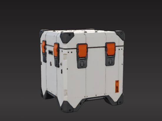sci-fi box capsule 3D print model_2