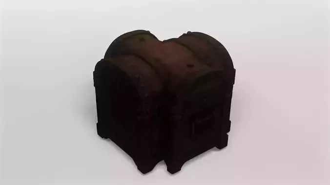 Vintage Ornate Wooden Treasure Chest