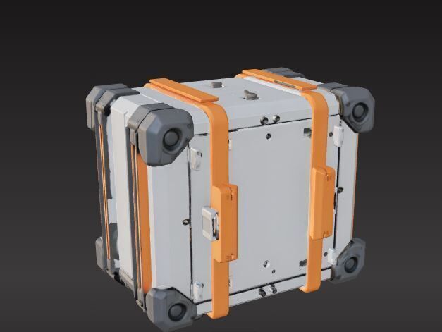 sci-fi box capsule 3D print model_2