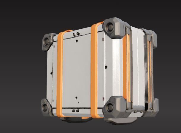 sci-fi box capsule 3D print model_3