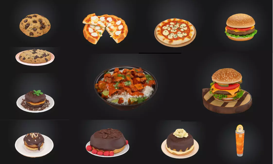 The Fast Food collection 3D model