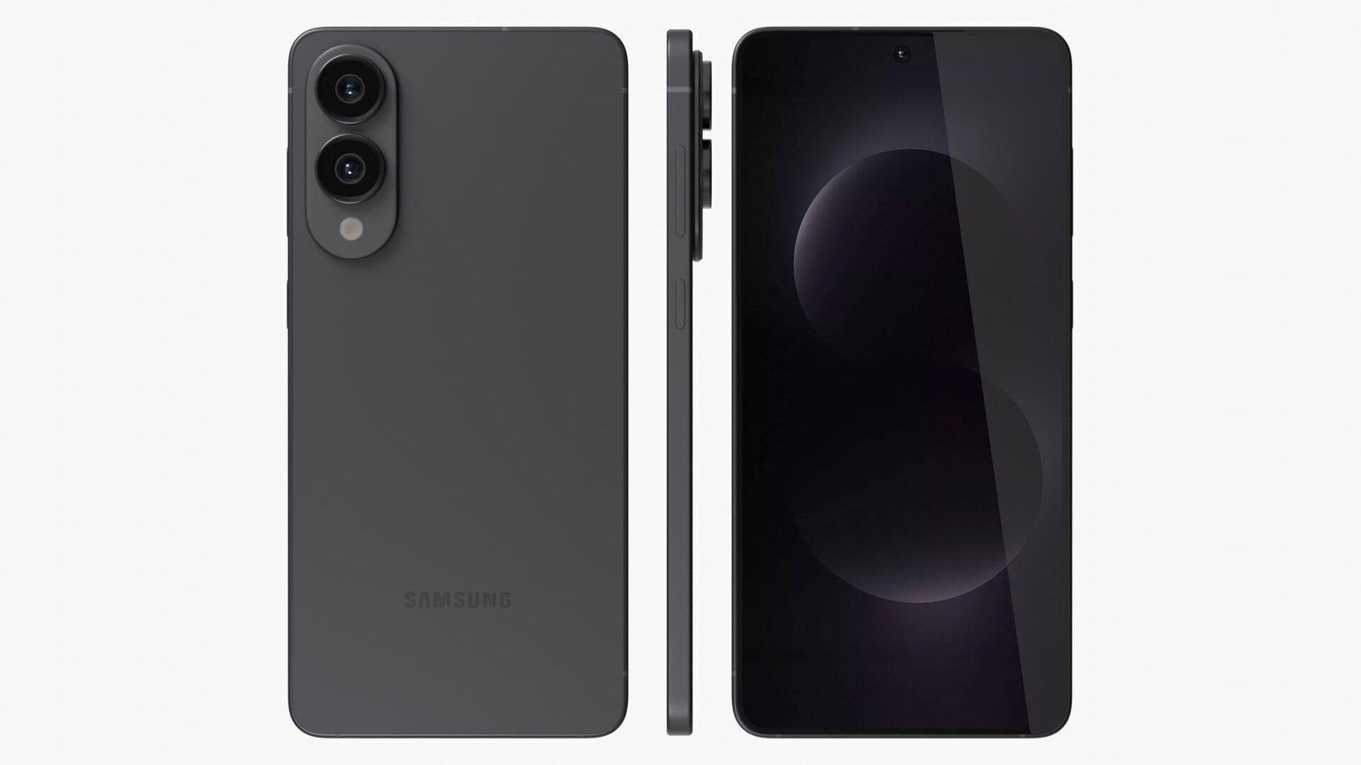 Samsung Galaxy S25 Edge Titanium Jetblack 3D model_2