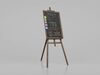 Classic Blackboard Trio - Customizable Standing Writing Boards 3D Model Collection_1