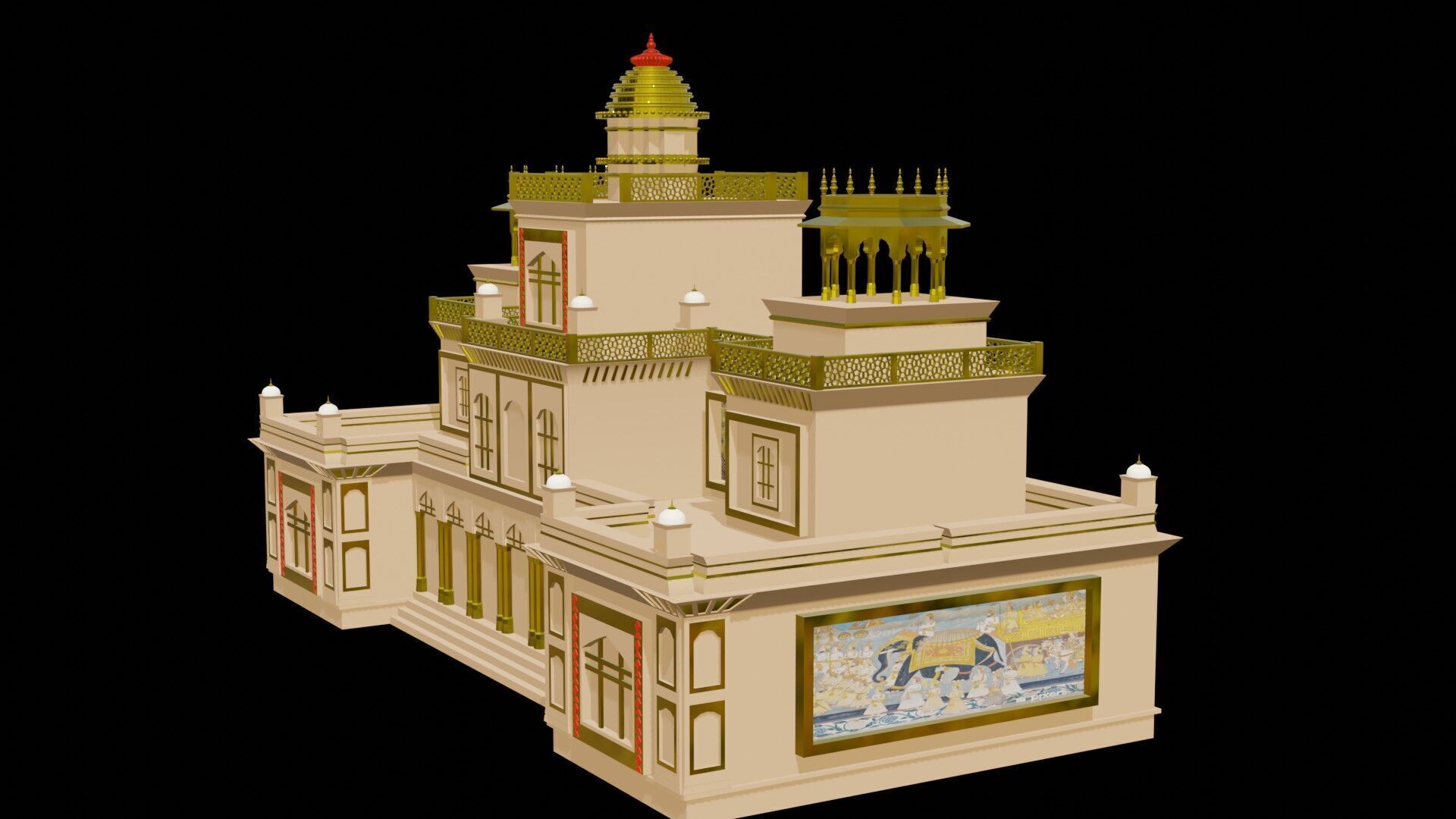 Bhawan 3D model_3