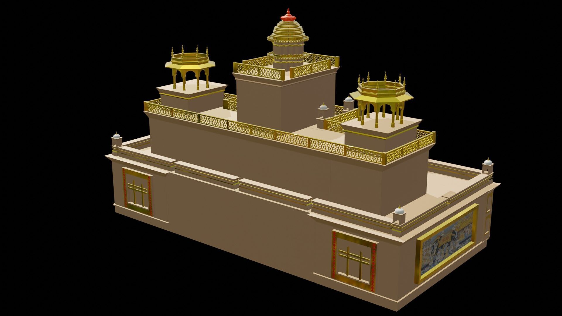 Bhawan 3D model_2