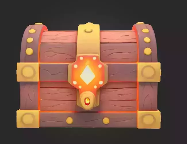 Box stylized game asset