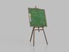 Professional Greenboard Trio - Customizable Writing Boards 3D Model Collection_2