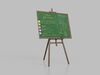 Professional Greenboard Trio - Customizable Writing Boards 3D Model Collection_3