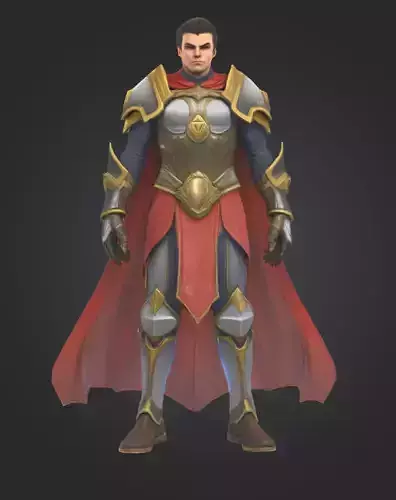 Hero Character low poly 