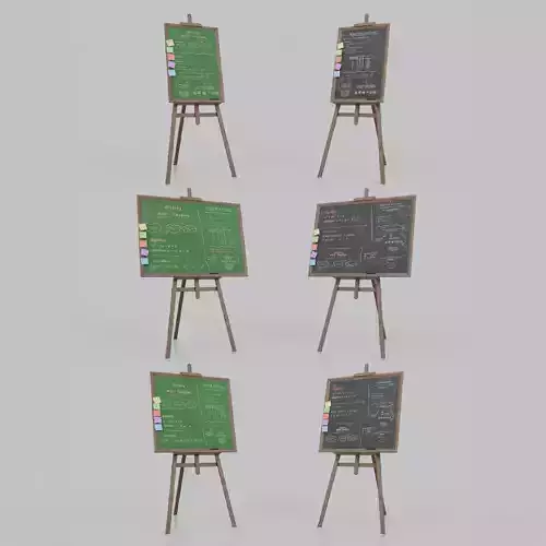 Complete Wooden Chalkboards - Standing Writing Board Collection 