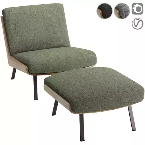 Daiki Outdoor Armchair without Armrest