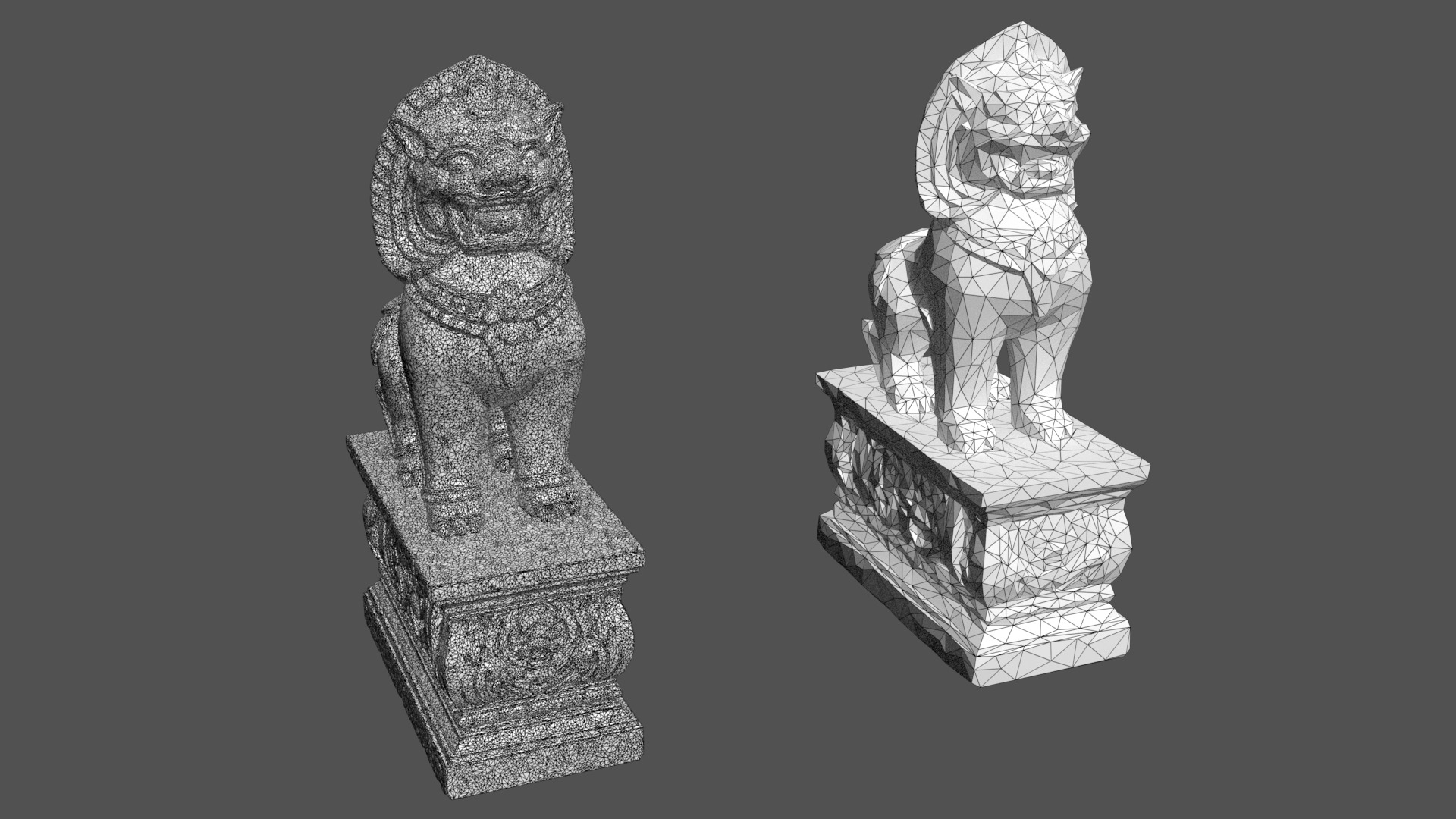 Ancient Khmer Statue16-250523 Low-poly 3D model_9