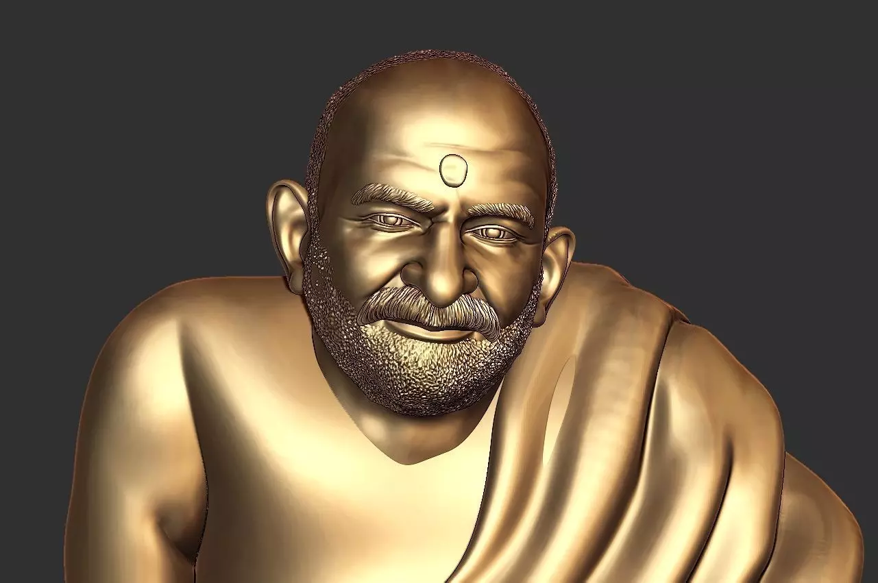 Neem karoli baba 3D 3D print model_0