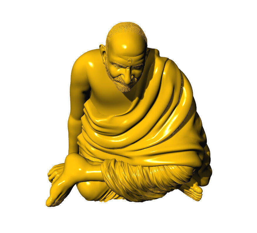 Neem karoli baba 3D 3D print model_4