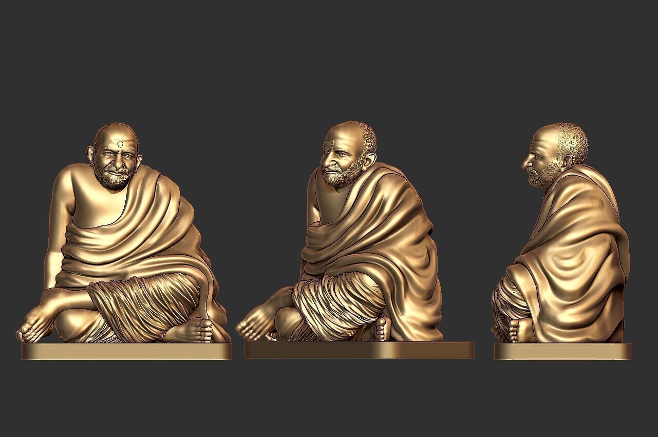 Neem karoli baba 3D 3D print model_1