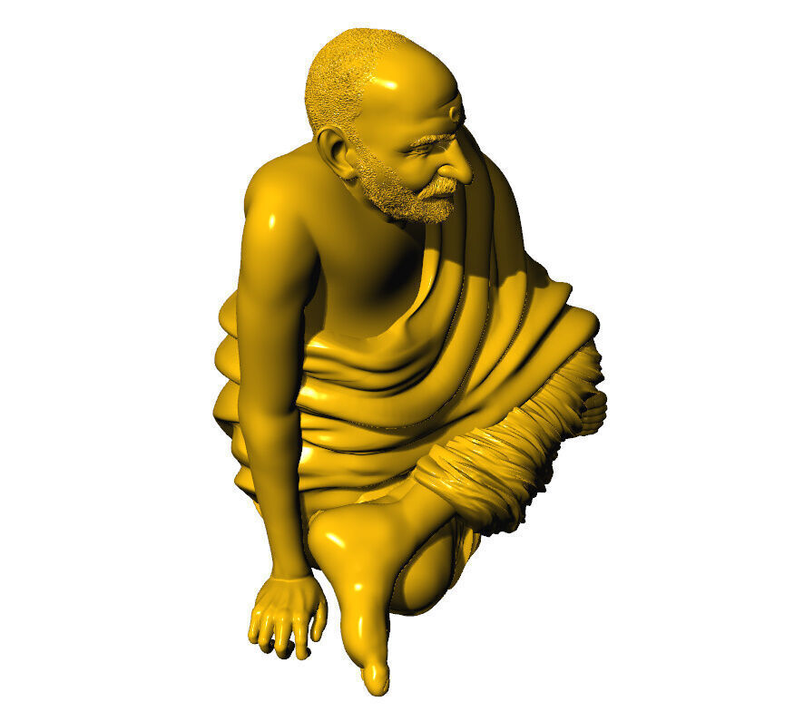 Neem karoli baba 3D 3D print model_7
