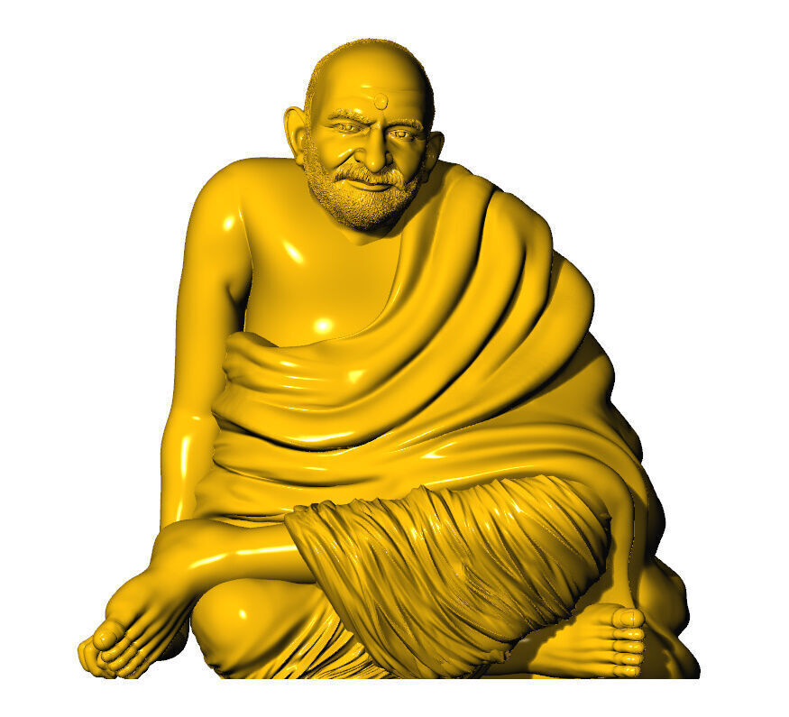 Neem karoli baba 3D 3D print model_2