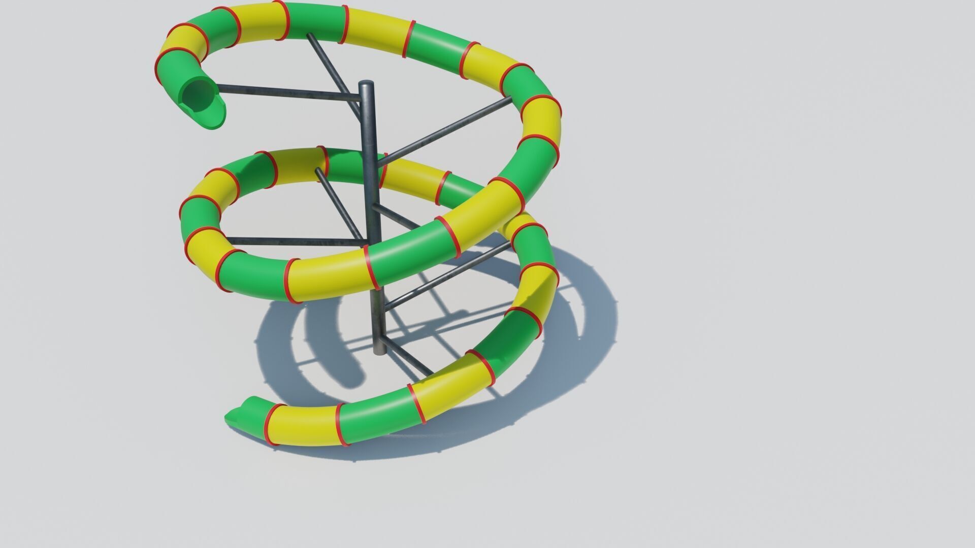 PBR Playground slide Low-poly 3D model_18