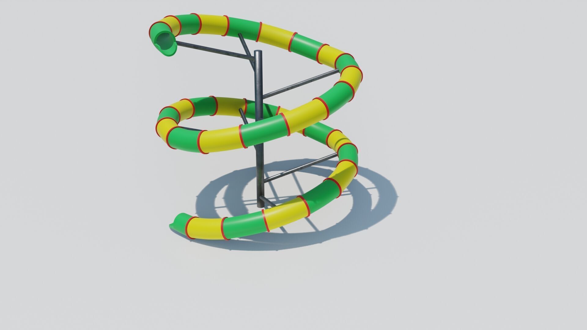 PBR Playground slide Low-poly 3D model_21