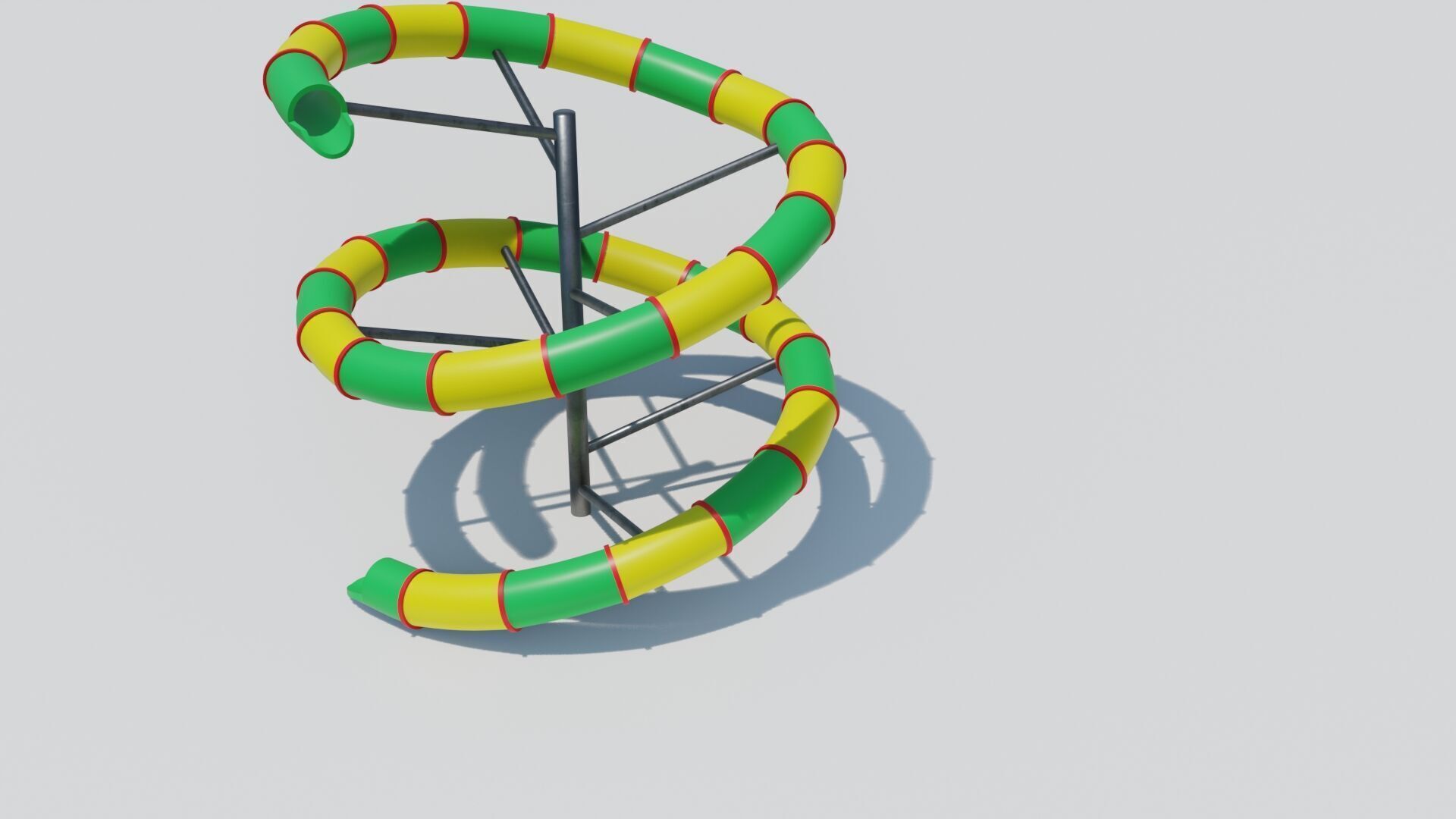 PBR Playground slide Low-poly 3D model_19