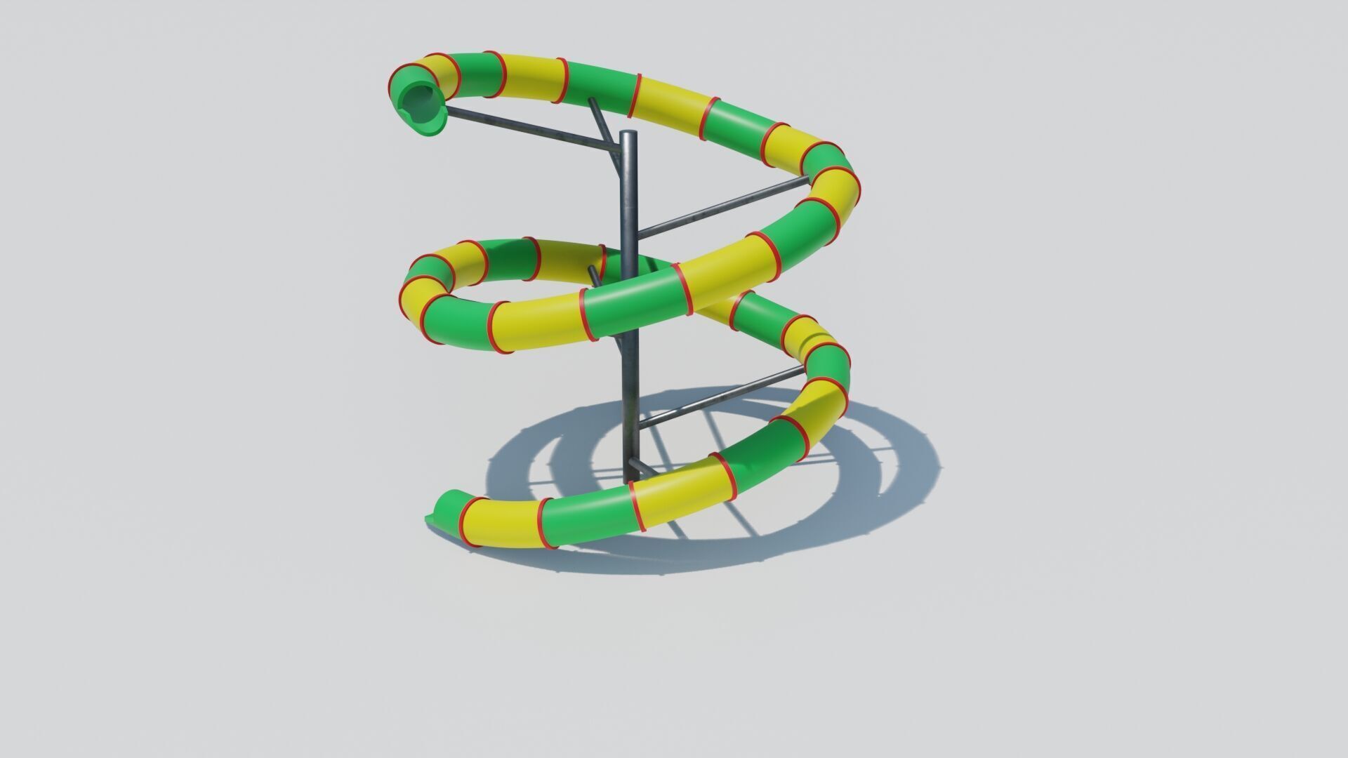 PBR Playground slide Low-poly 3D model_22