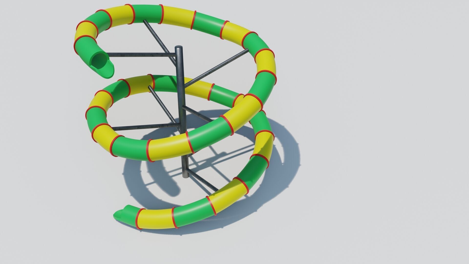 PBR Playground slide Low-poly 3D model_17
