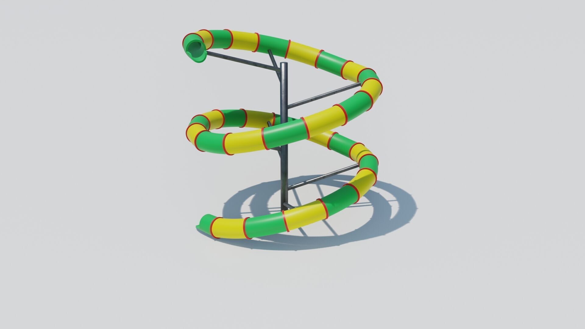 PBR Playground slide Low-poly 3D model_24