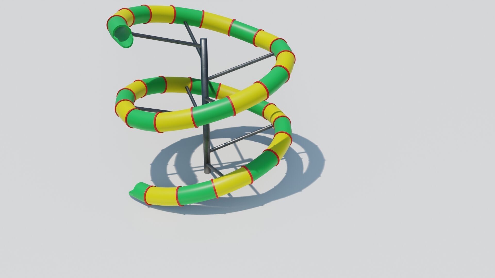 PBR Playground slide Low-poly 3D model_20