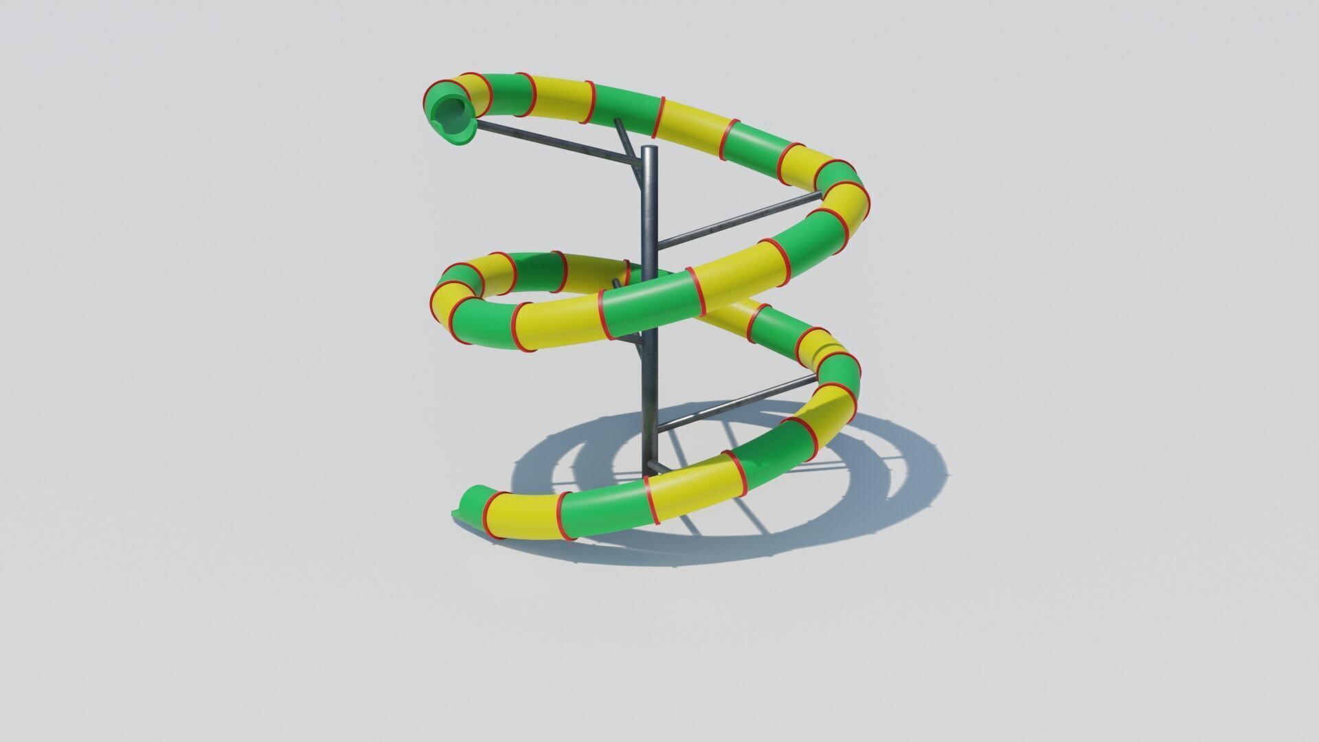 PBR Playground slide Low-poly 3D model_23