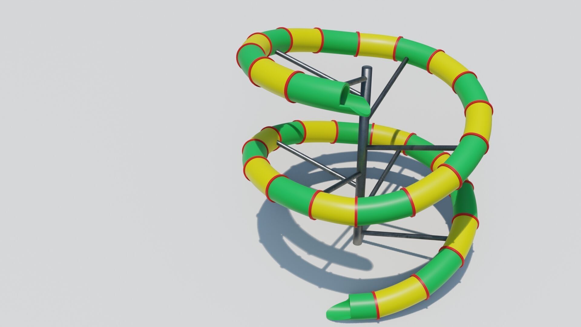 PBR Playground slide Low-poly 3D model_11