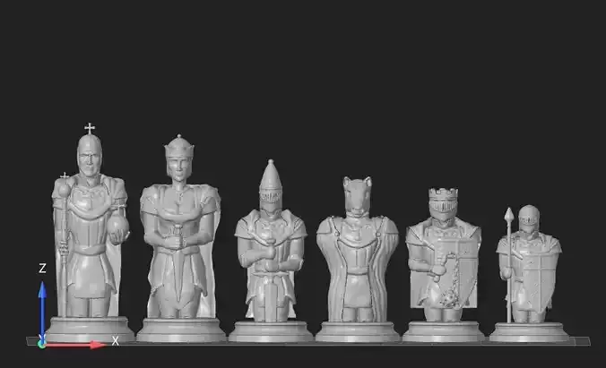 Full Chess Set 3D print model