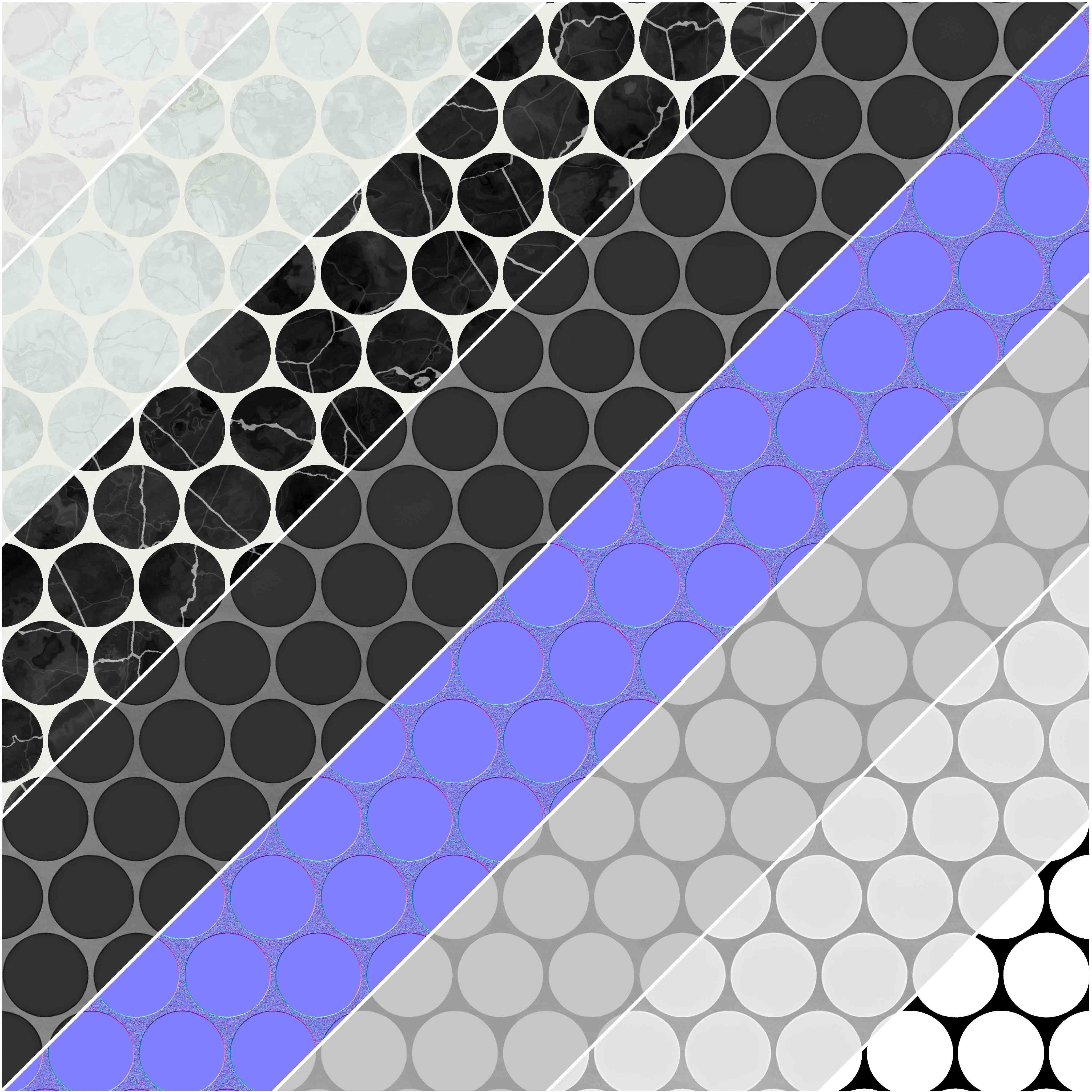 Tile Monet Honed Marble Mosaic Set 10 Texture_14