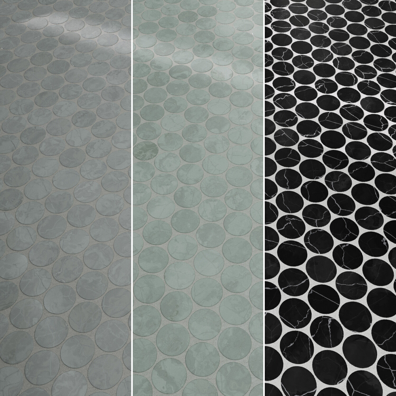 Tile Monet Honed Marble Mosaic Set 10 Texture_4