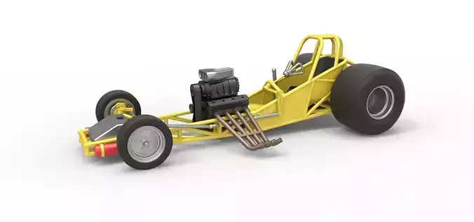 Vintage Funny Car Base Scale 1 to 25