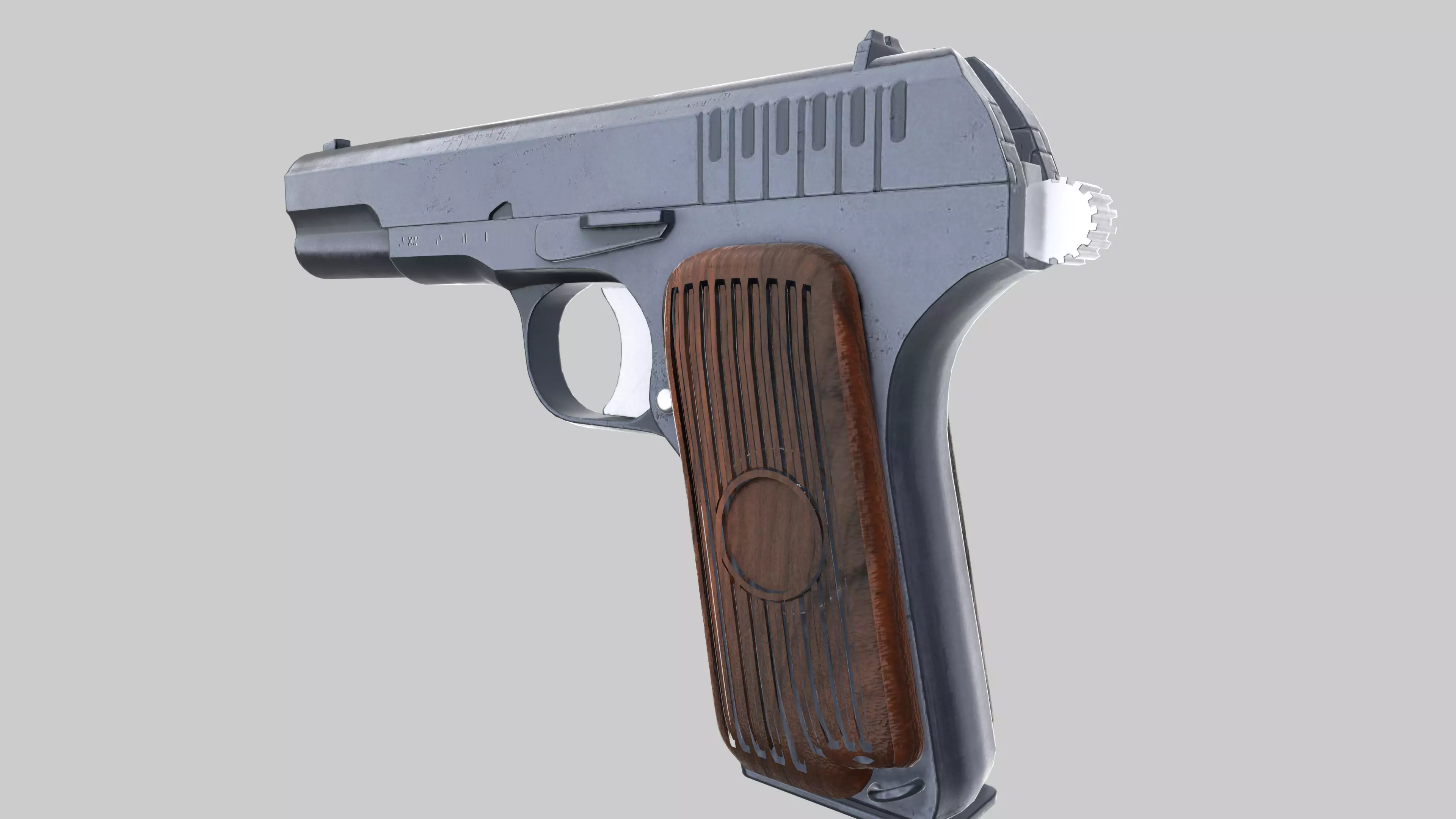 CRV Tokarev Pistol Game Ready Low-poly 3D model