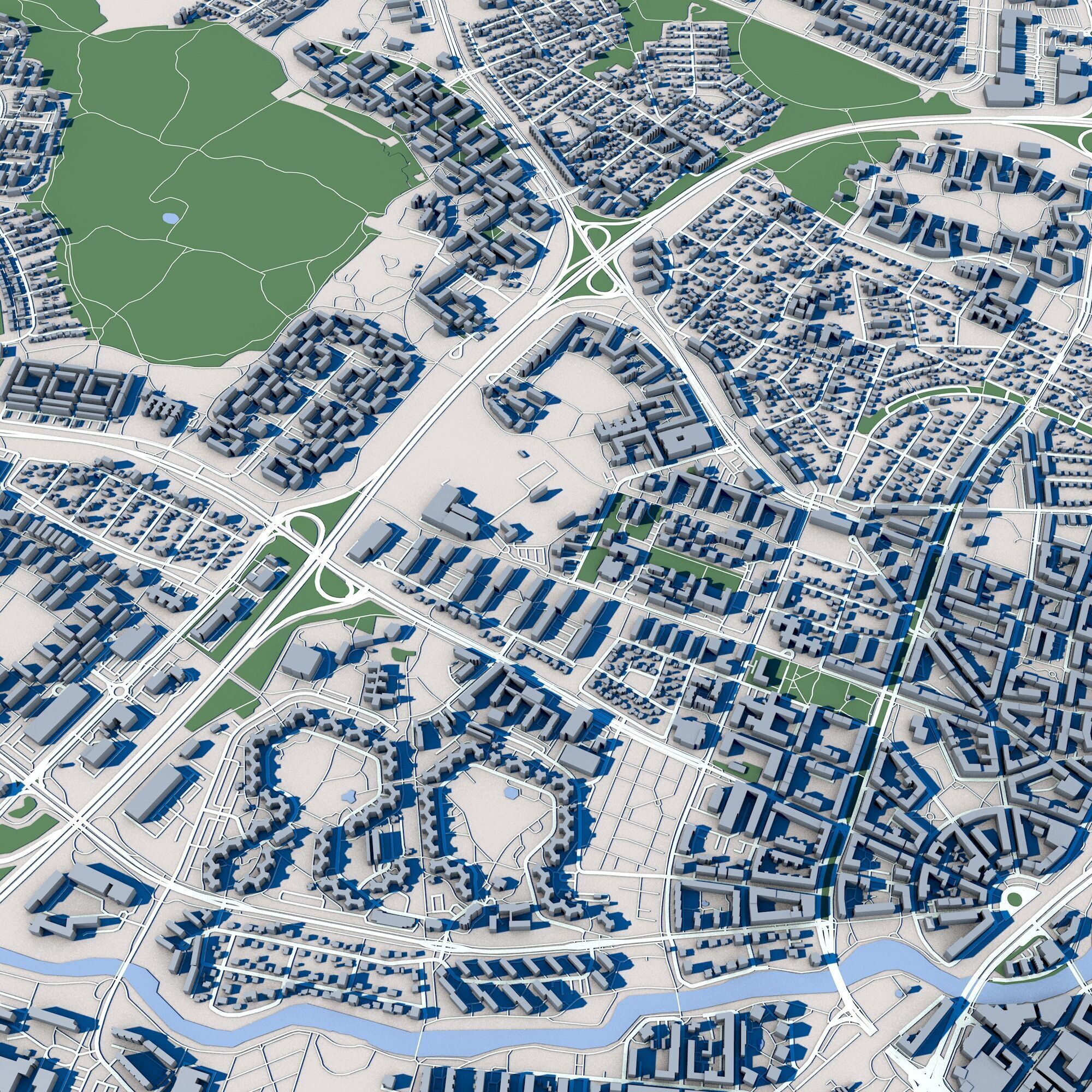 Orebro City Sweden 3D model_5