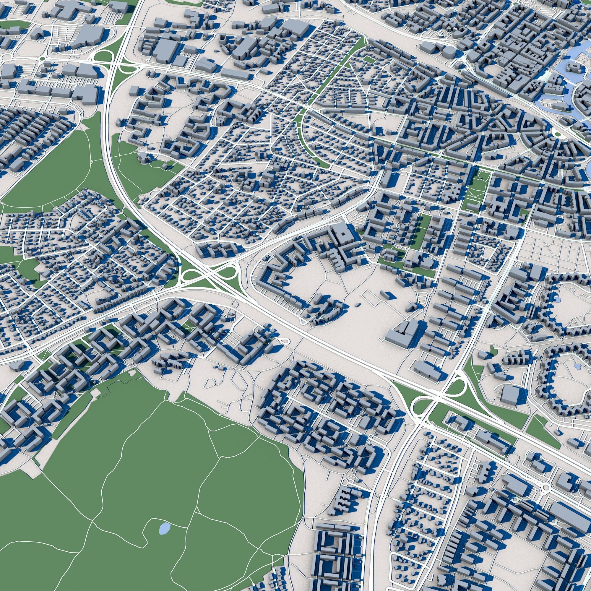 Orebro City Sweden 3D model_7