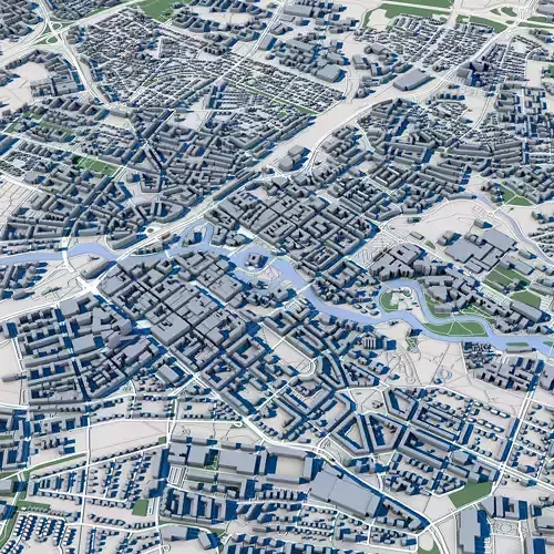 Orebro City Sweden 3D model