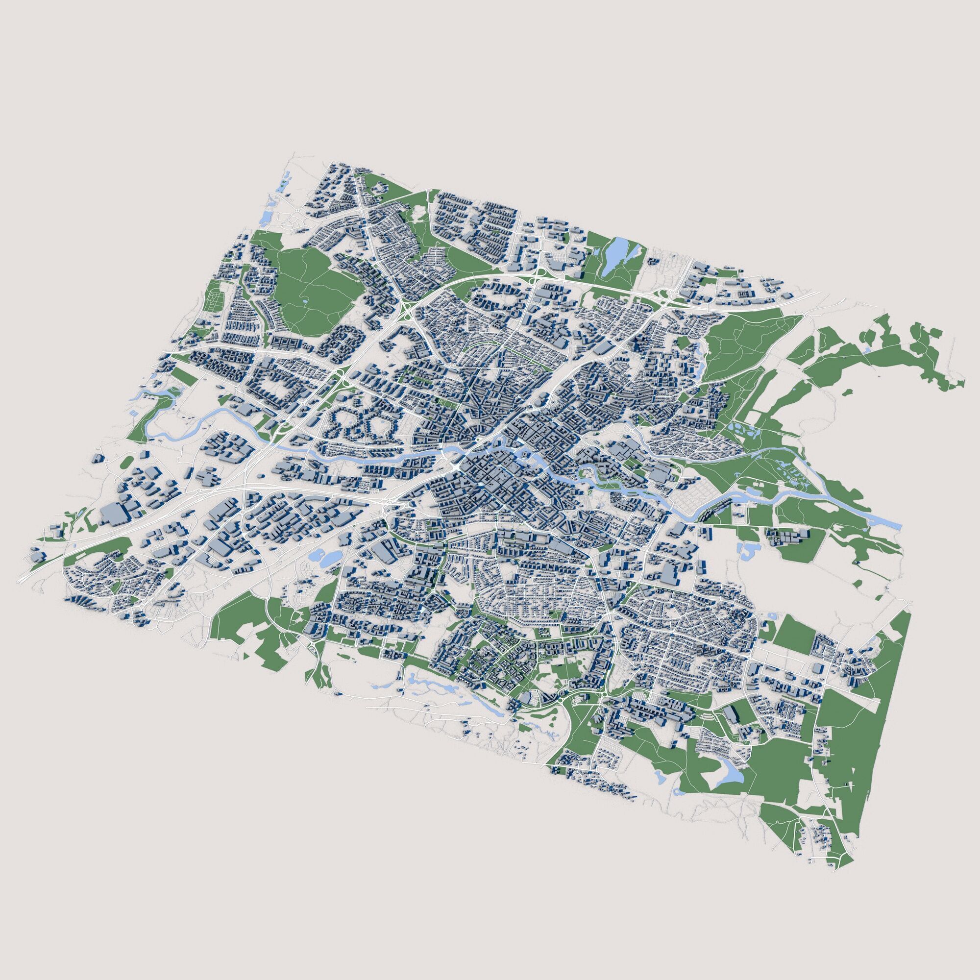 Orebro City Sweden 3D model_1