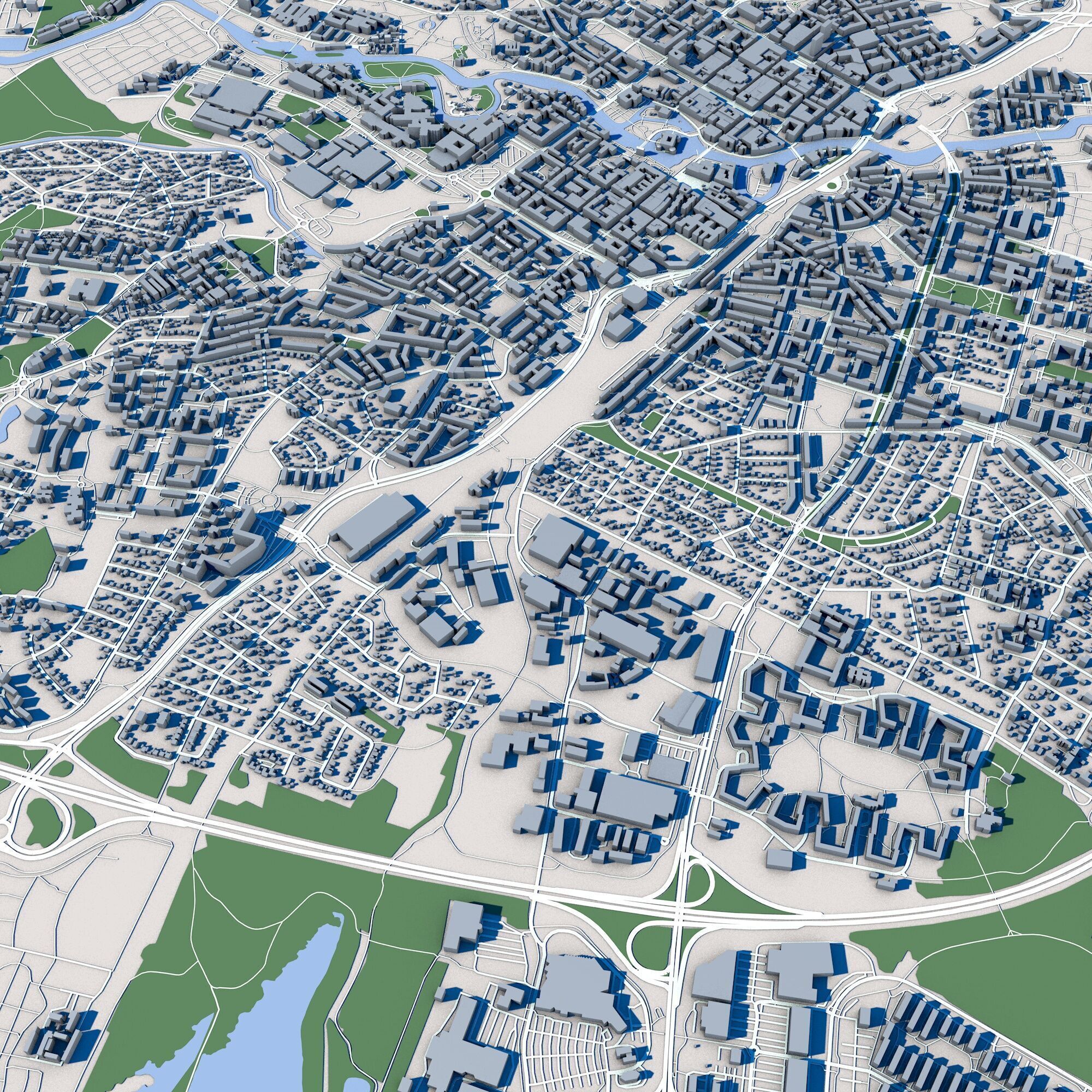 Orebro City Sweden 3D model_8
